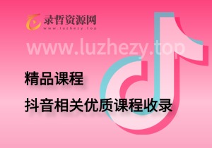 抖音相关优质课程收录-录哲资源网