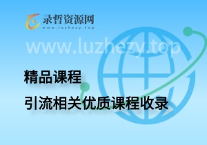 引流相关优质课程收录-录哲资源网